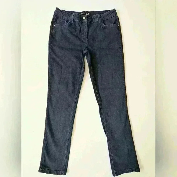 Karen Miller Denim - Karen Miller Skinny Denim Jeans, Size 10, Dark Wash Stretch